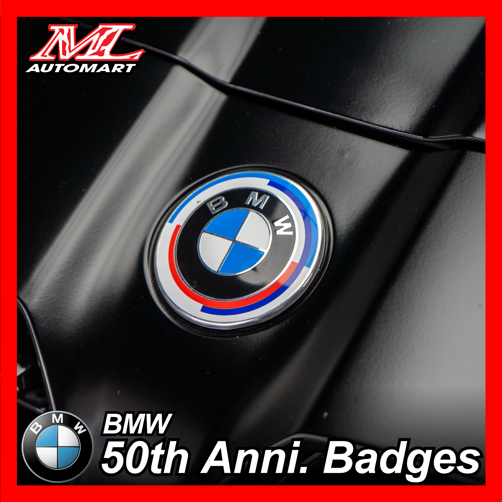 BMW 50th Anniversary Badge Emblem Logo