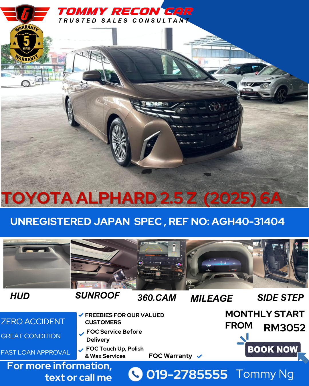 2025 TOYOTA ALPHARD 2.5 Z
