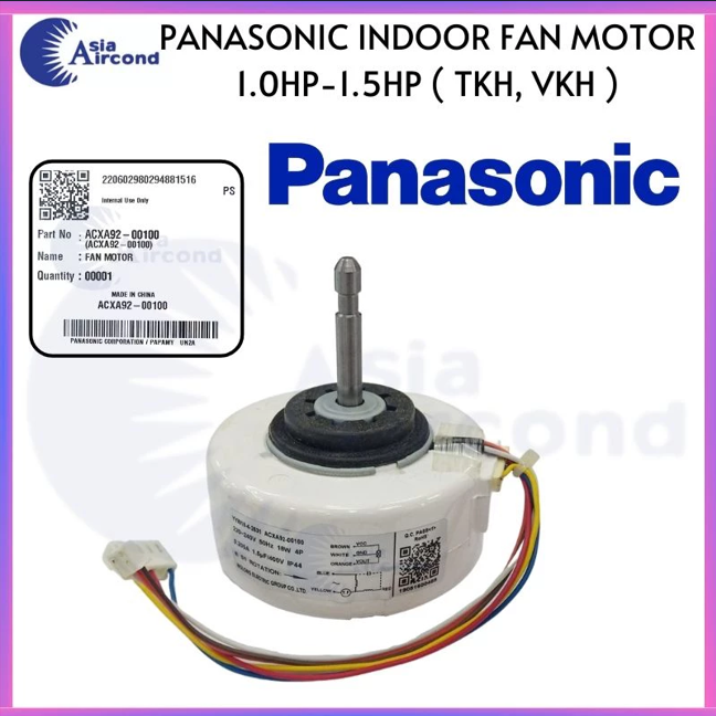 PANASONIC INDOOR FAN MOTOR 1.0HP 1.5HP ACXA92-00100 AIRCOND EVAPORATOR BLOWER FAN MOTOR AC 220-240V TKH VKH SERIES REPLACEMENT SPARE PART