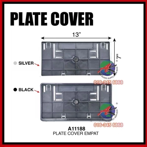 LONG & SQUARE CAR NUMBER PLATE FRAME COVER