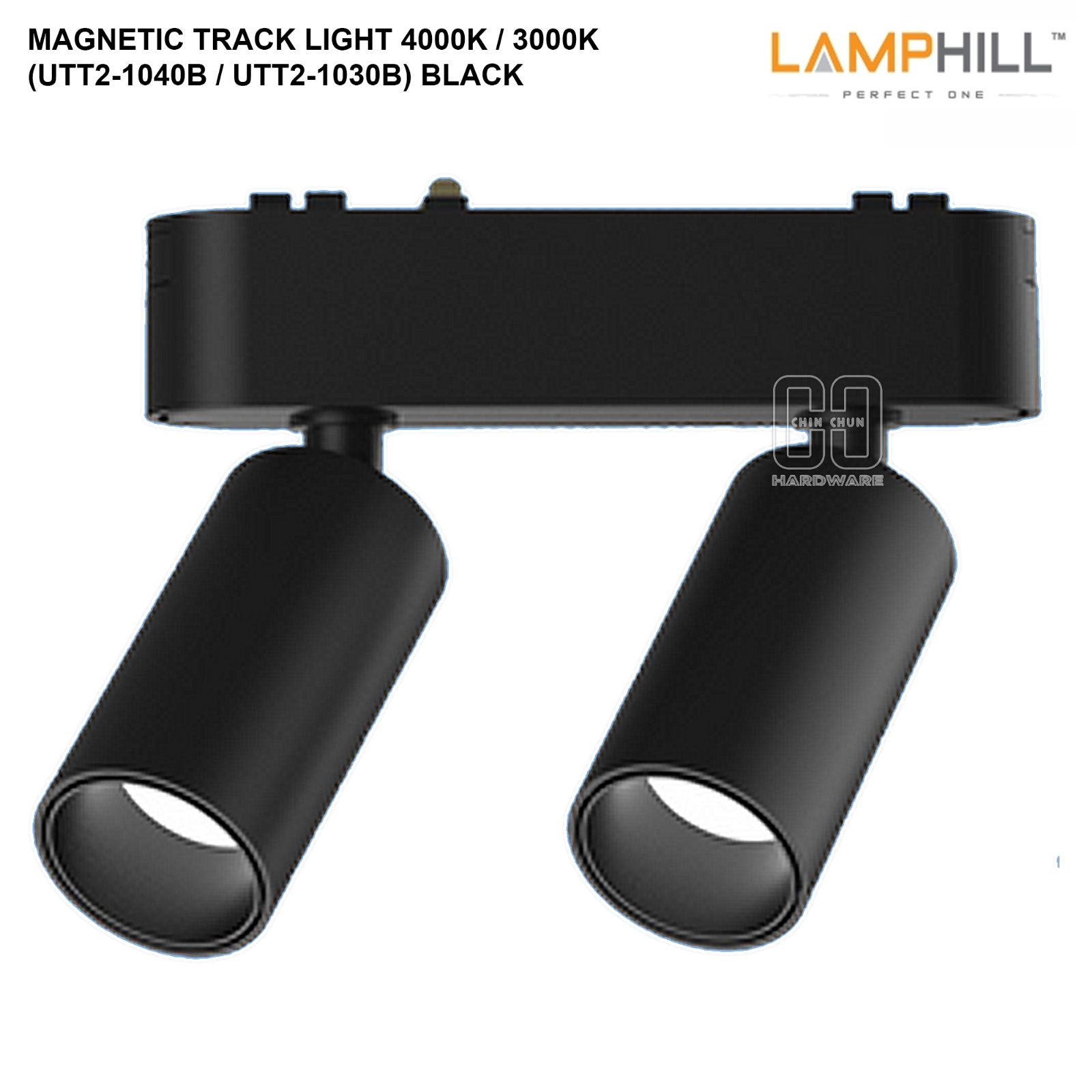 LAMPHILL MAGNETIC TRACK LIGHT (UTT2-1030B/UTT2-1040B) - BLACK