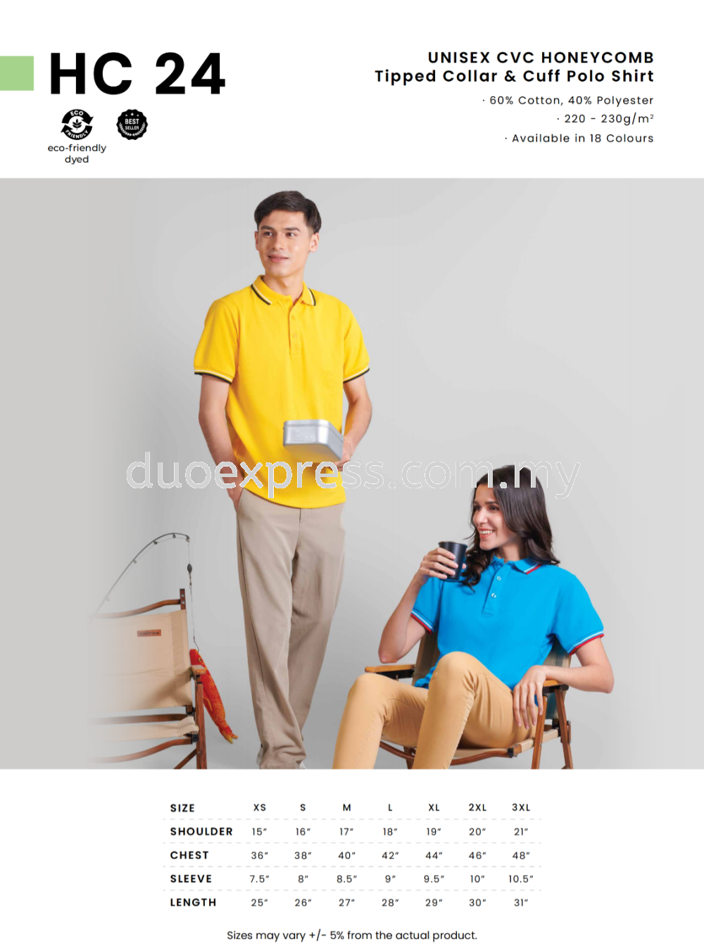 HC24 Cotton Polo Tee Unisex