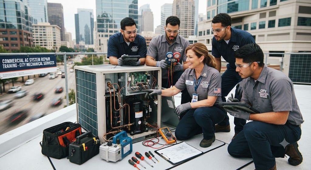 Commercial air conditioning system repair training