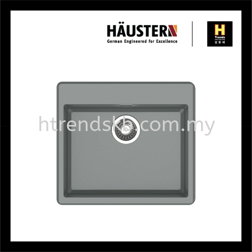 HAUSTERN TOP MOUNT GRANITE SINK HT-EDGE-612-G (CHROMIUM GREY)