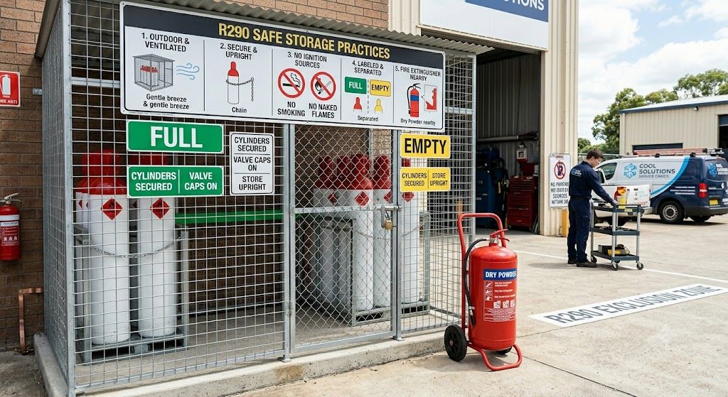 R290 safe storage practices