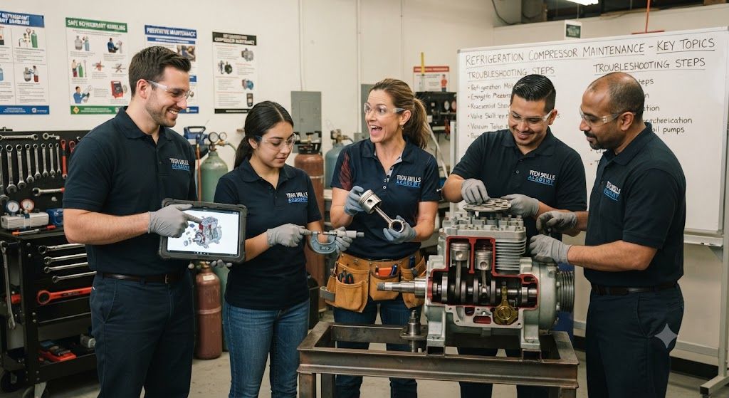 Refrigeration compressor maintenance training