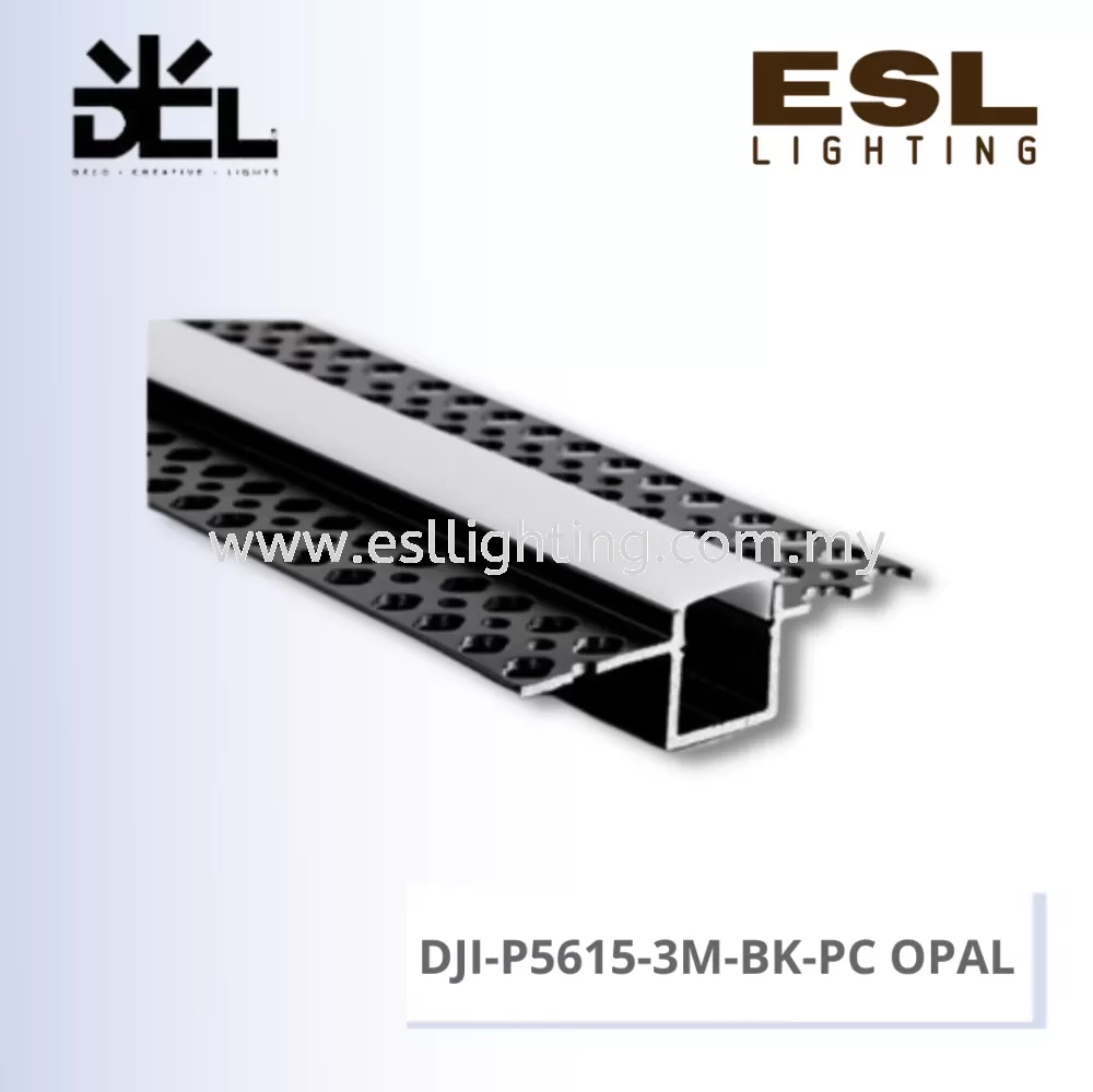 DCL ALUMINIUM PROFILE - DJI-P5615-3M-BK+PC OPAL