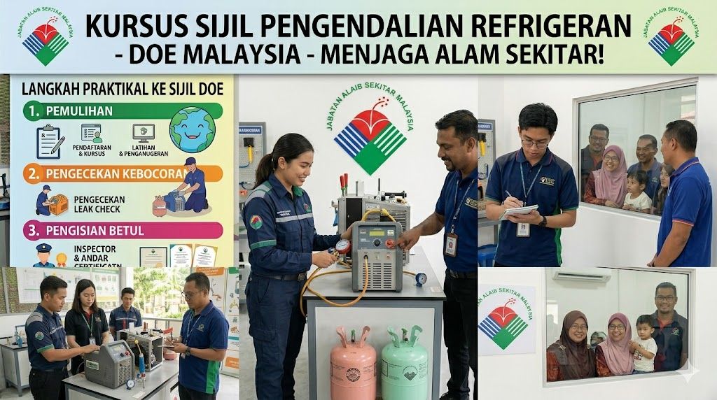 refrigerant certification course Malaysia DOE