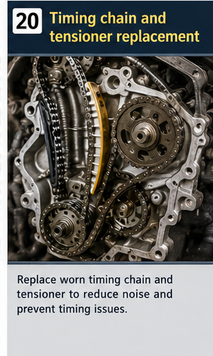 Timing Chain And Tensioner Replacement