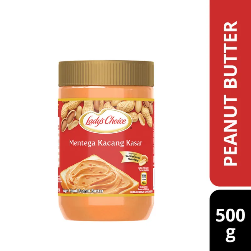 LADY'S CHOICE PEANUT BUTTER CHUNKY (12 X 500G)