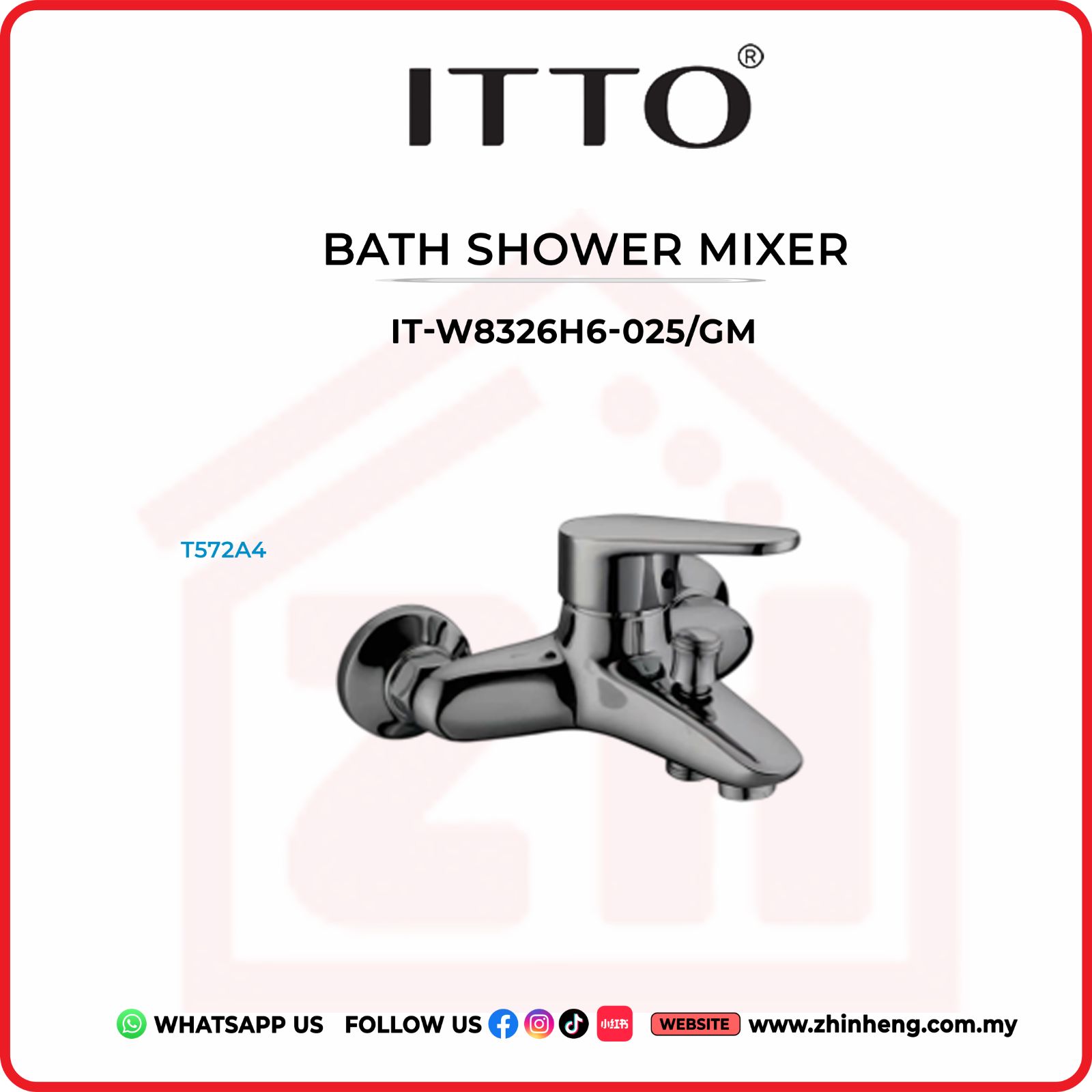 ITTO BATH SHOWER MIXER  IT-W8326H6-025/GM