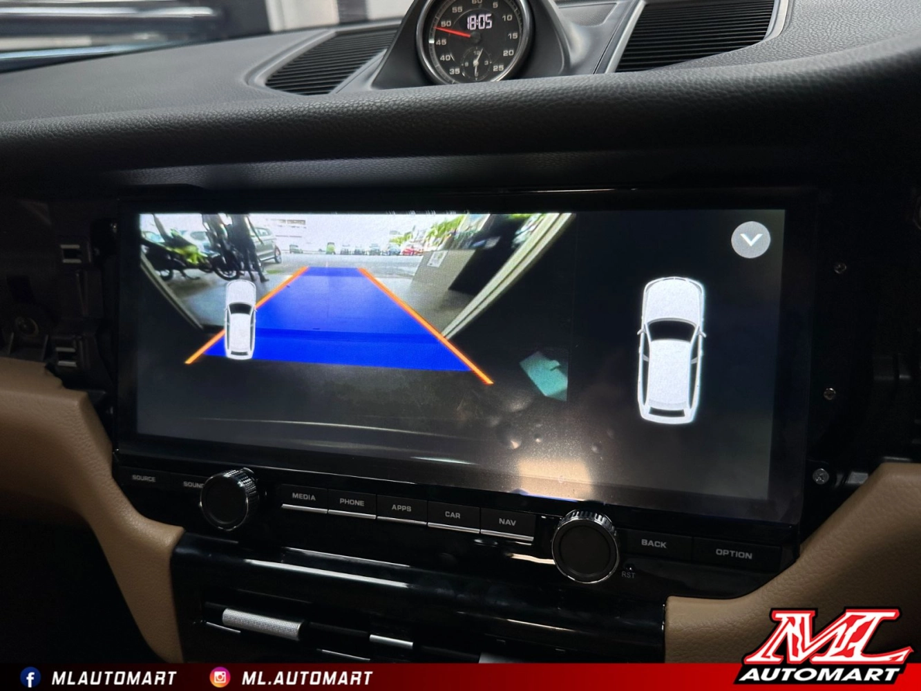 Porsche Macan 95B Horizontal Style Android Monitor (12.3") 