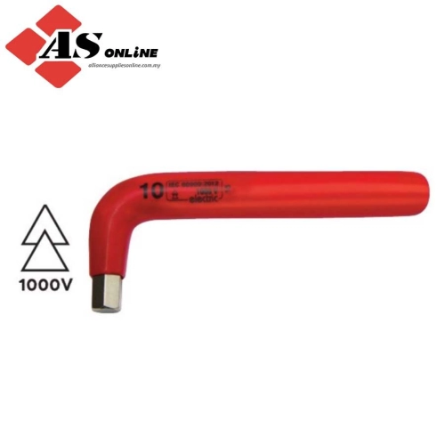 KENNEDY Hex Key, Insulated L-Handle, Hex, Metric, 4mm / Model: KEN5342196K