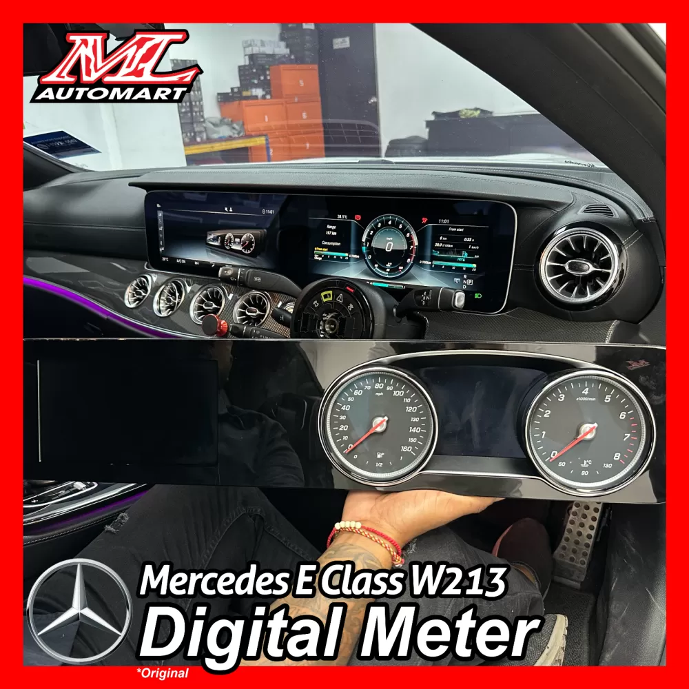 *NEW Mercedes Benz E Class W213 Analog to Original Digital Meter Retrofit