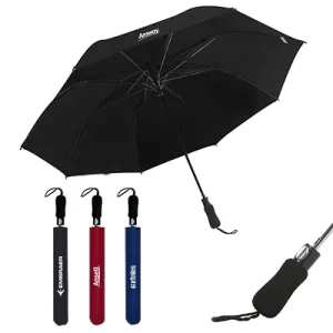 27" Auto-Open Premium Black Coated Umbrella