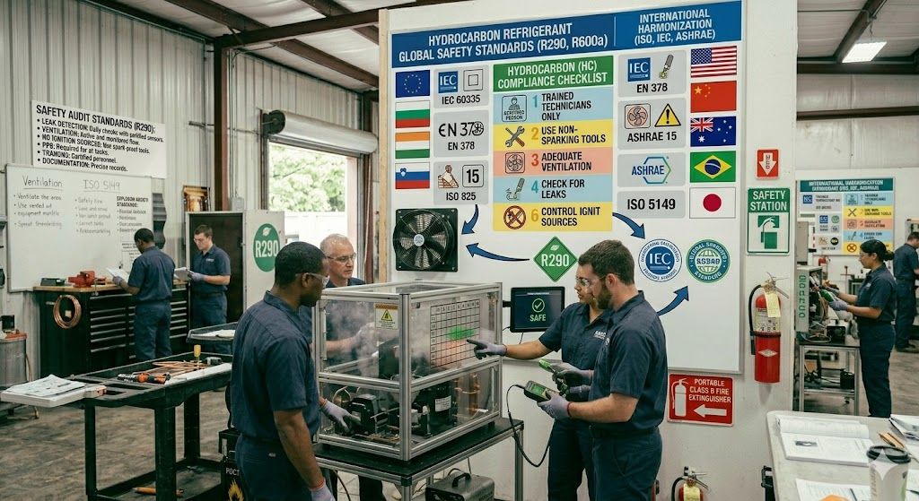 hydrocarbon refrigerant global safety standards