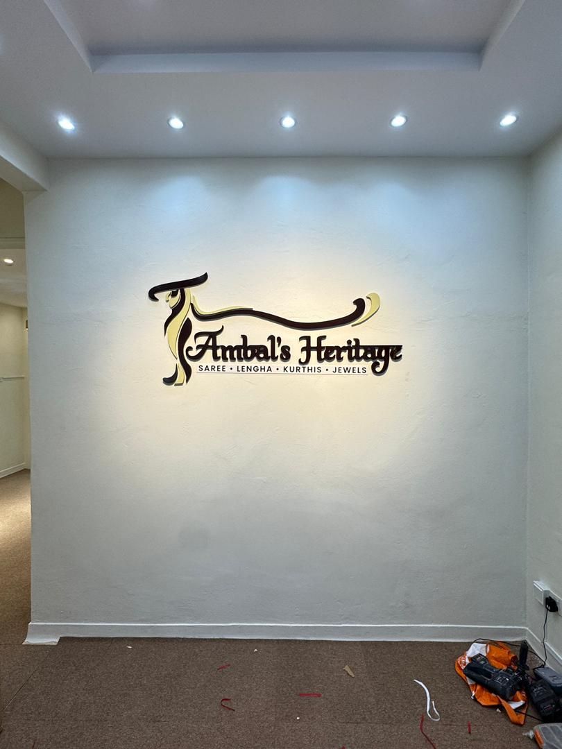 INDIAN SAREE SHOP - INDOOR SIGNAGE - 3D NONLIT (PVC 15MM) AT TAMAN SRI MUDA, SHAH ALAM
