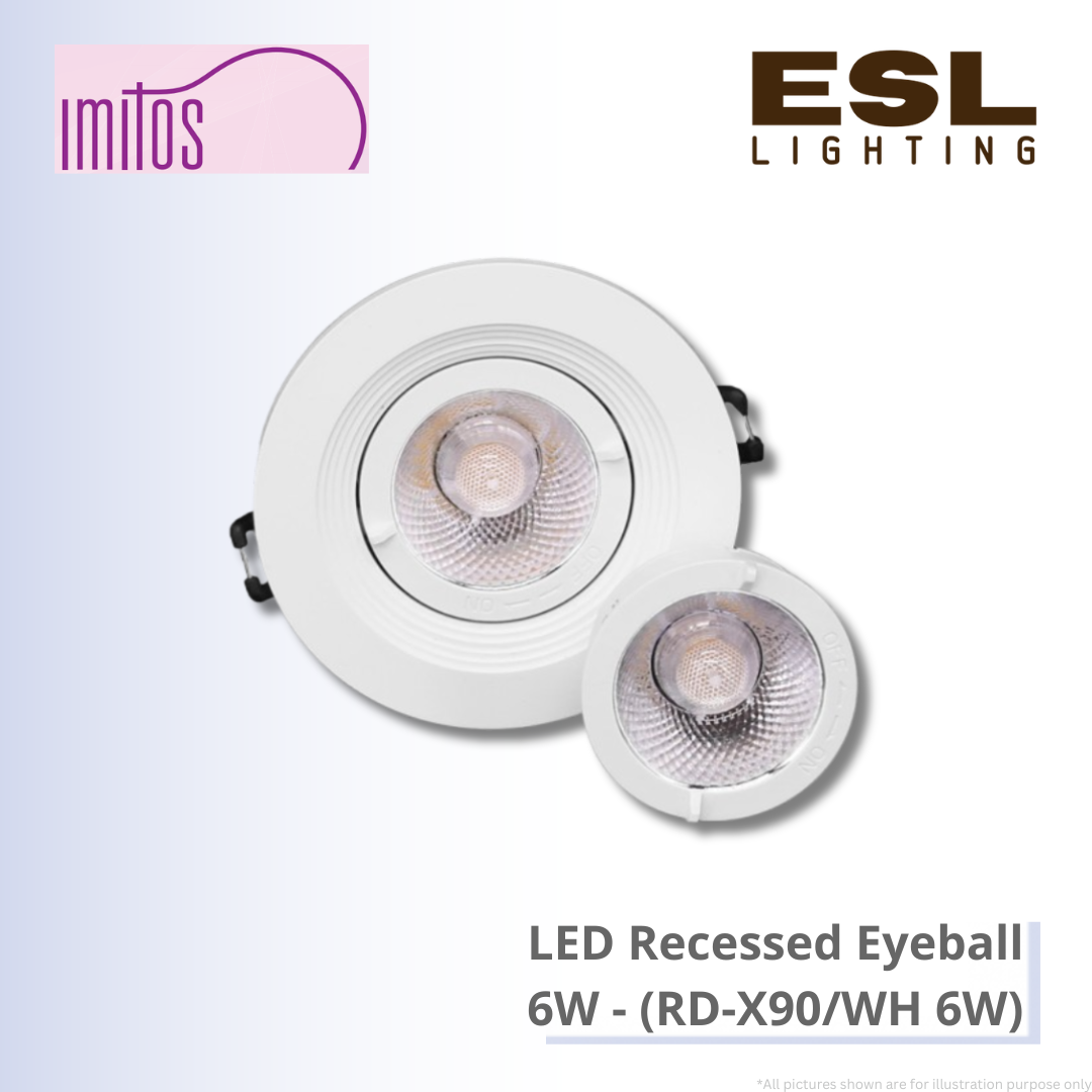 IMITOS LED Recessed Eyeball 6W - RD-X90/WH 6W