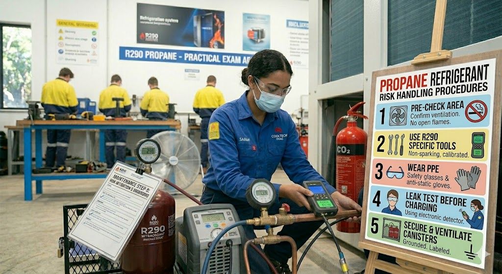 propane refrigerant risk handling procedures