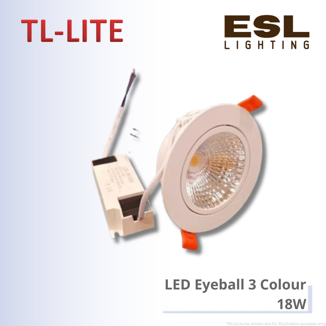 TL-LITE LED Eyeball 3 Colour - 18W