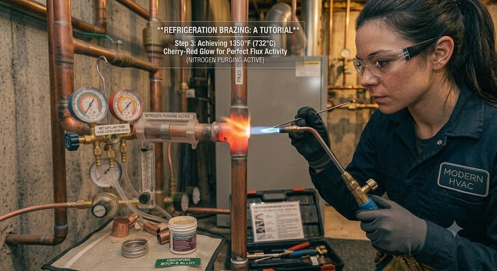 refrigeration copper joint brazing tutorial