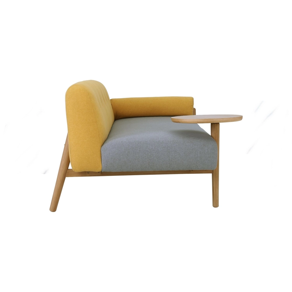 Lusso Day Bed (Yellow + Light Grey)