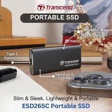 Transcend ESD265C Portable SSD - 1,050 MB/s read; 950 MB/s write, 5Y