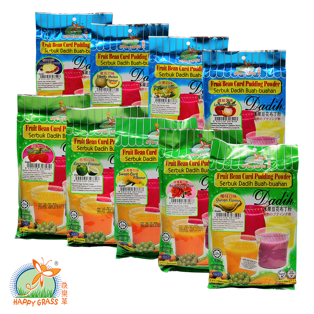HAPPY GRASS Bean Curd Pudding Powder (17 Flavours)