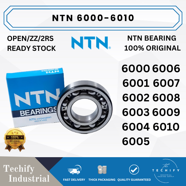 NTN 6000 - 6010 Series Deep Groove Ball Bearings