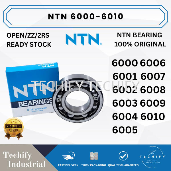 NTN 6000 - 6010 Series Deep Groove Ball Bearings