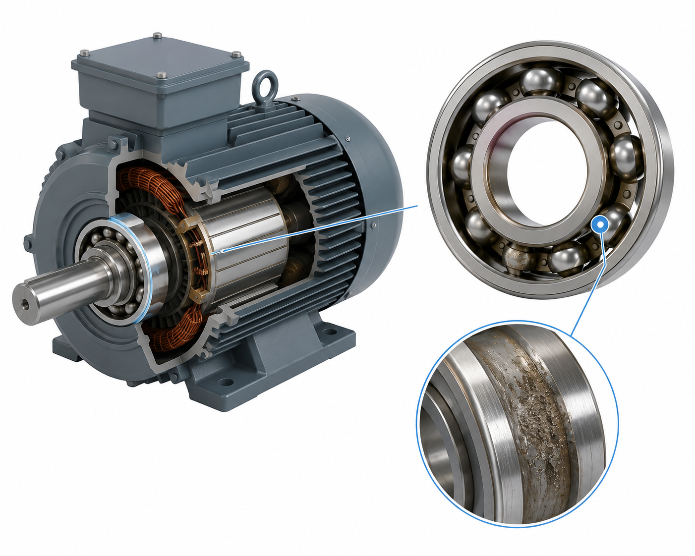 Electric Motor Bearing Wear Analysis