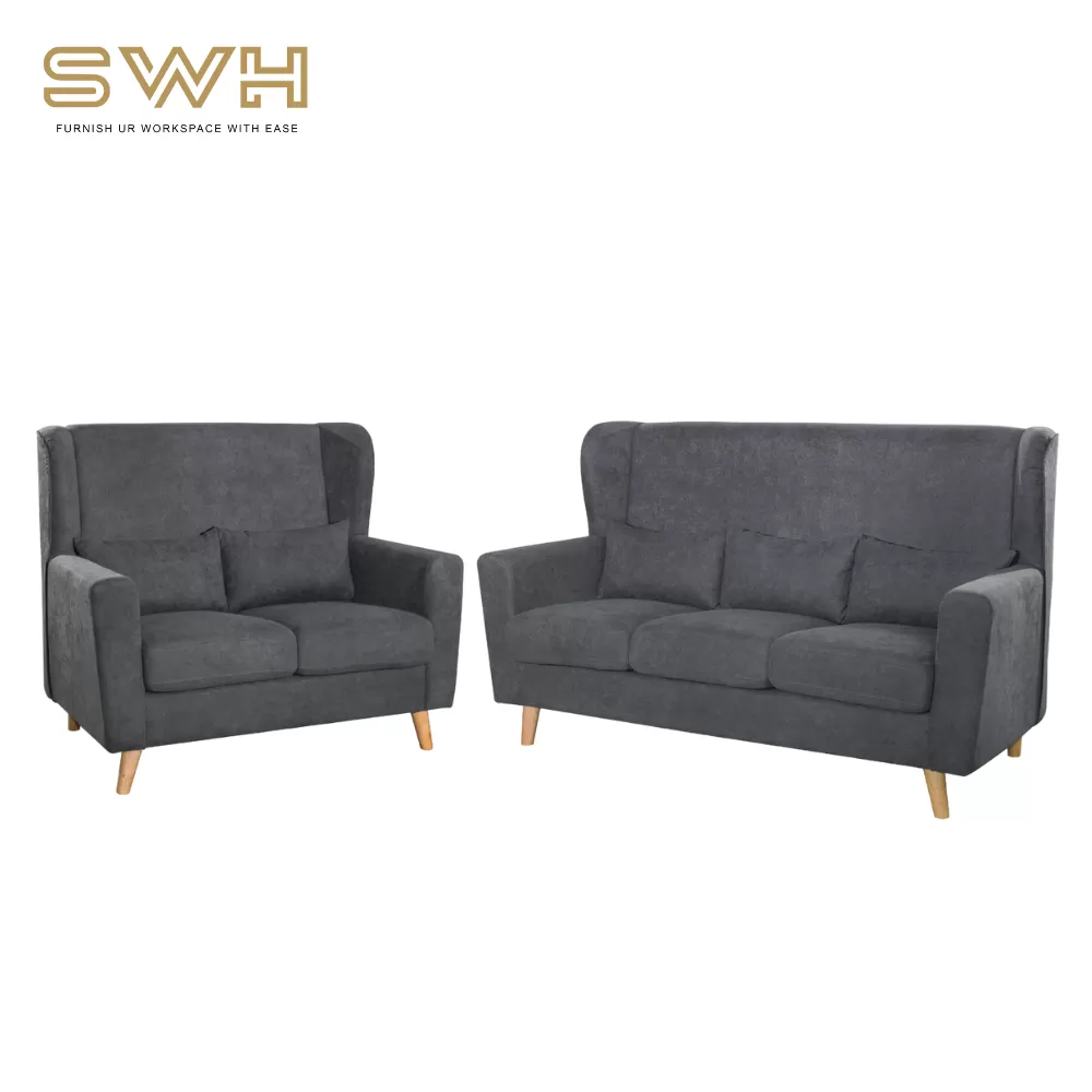 ZAHIR Fabric Sofa 1 + 2 +3 Seater Set | Sofa Furniture Online Shop Malaysia