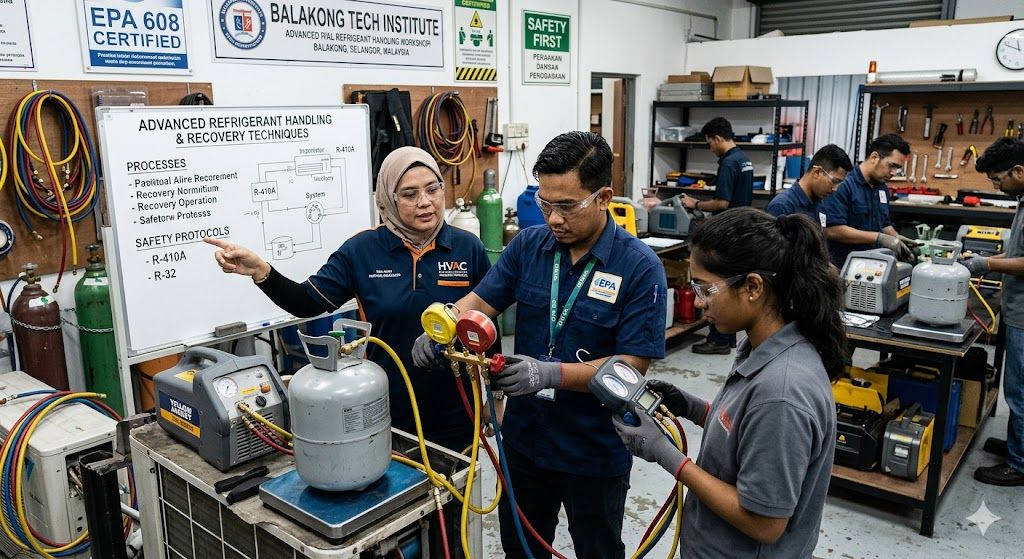 Advanced refrigerant handling certification