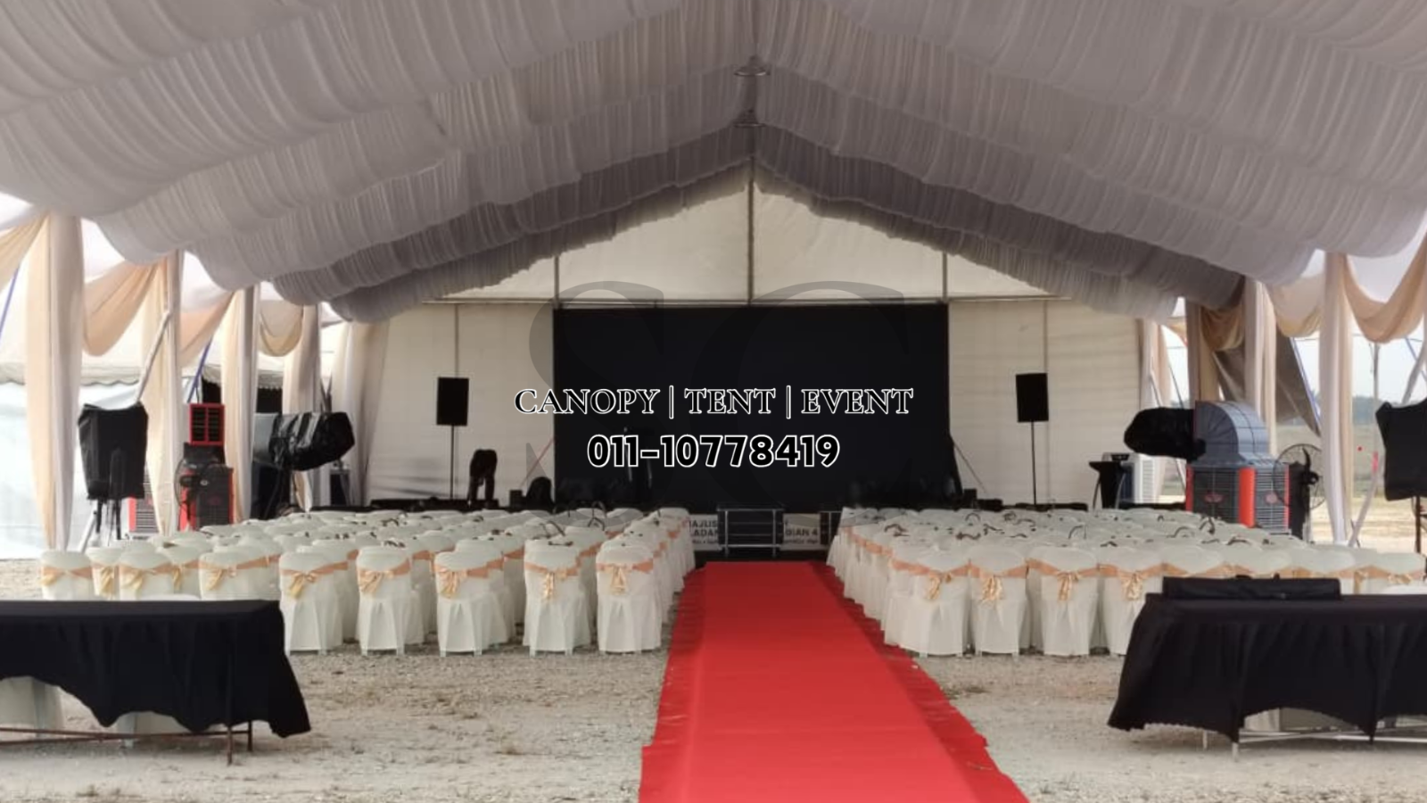 PVC Chairs with Covers & Ribbons 