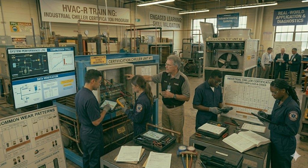 Industrial water chiller certification program