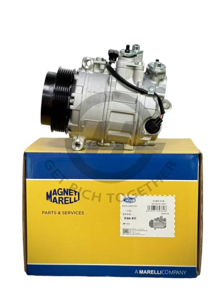 MERCEDES-BENZ GLE550 GLE63 GLS450 COMPRESSOR MARELLI COMPRESSOR 941992414645 OEM A0008303501 6PK 115MM DIAMETER 2PIN