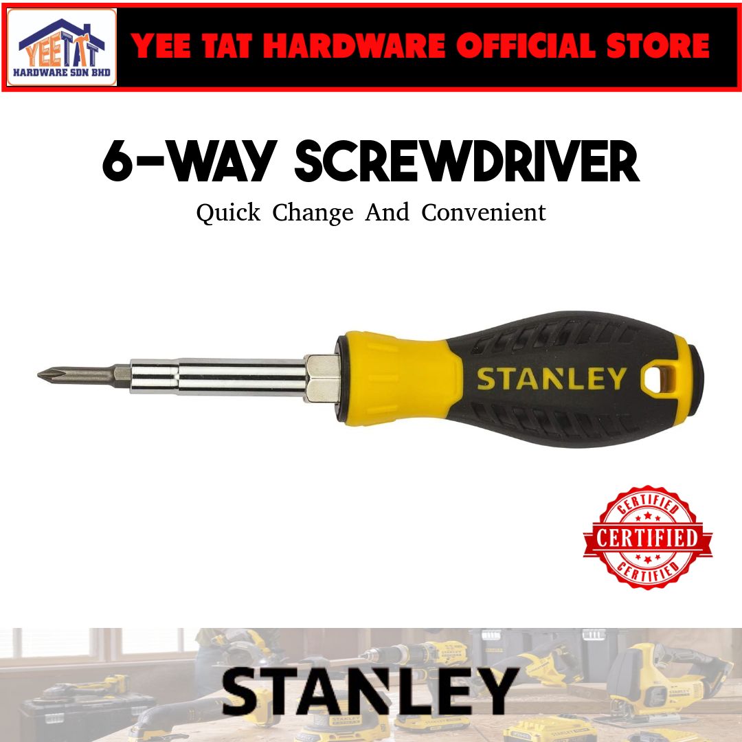 [ STANLEY ] STHT68012-8 (68-012) 6-WAY SCREWDRIVER