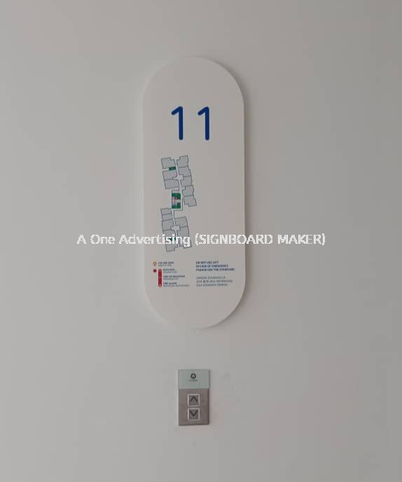 *Number Plate* Signage | Building Floor Level Numbering Signage | Floor ...