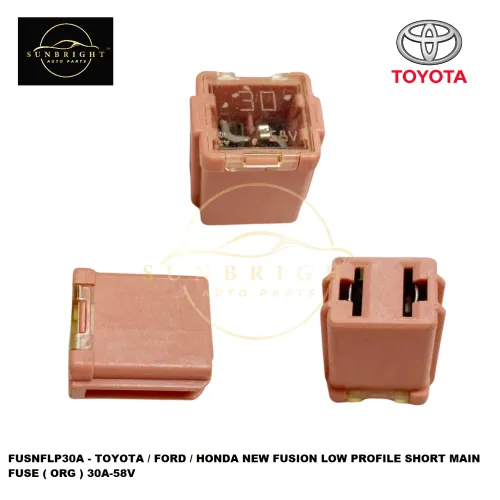 FUSNFLP30A - TOYOTA / FORD / HONDA NEW FUSION LOW PROFILE SHORT MAIN FUSE ( ORG ) 30A-58V