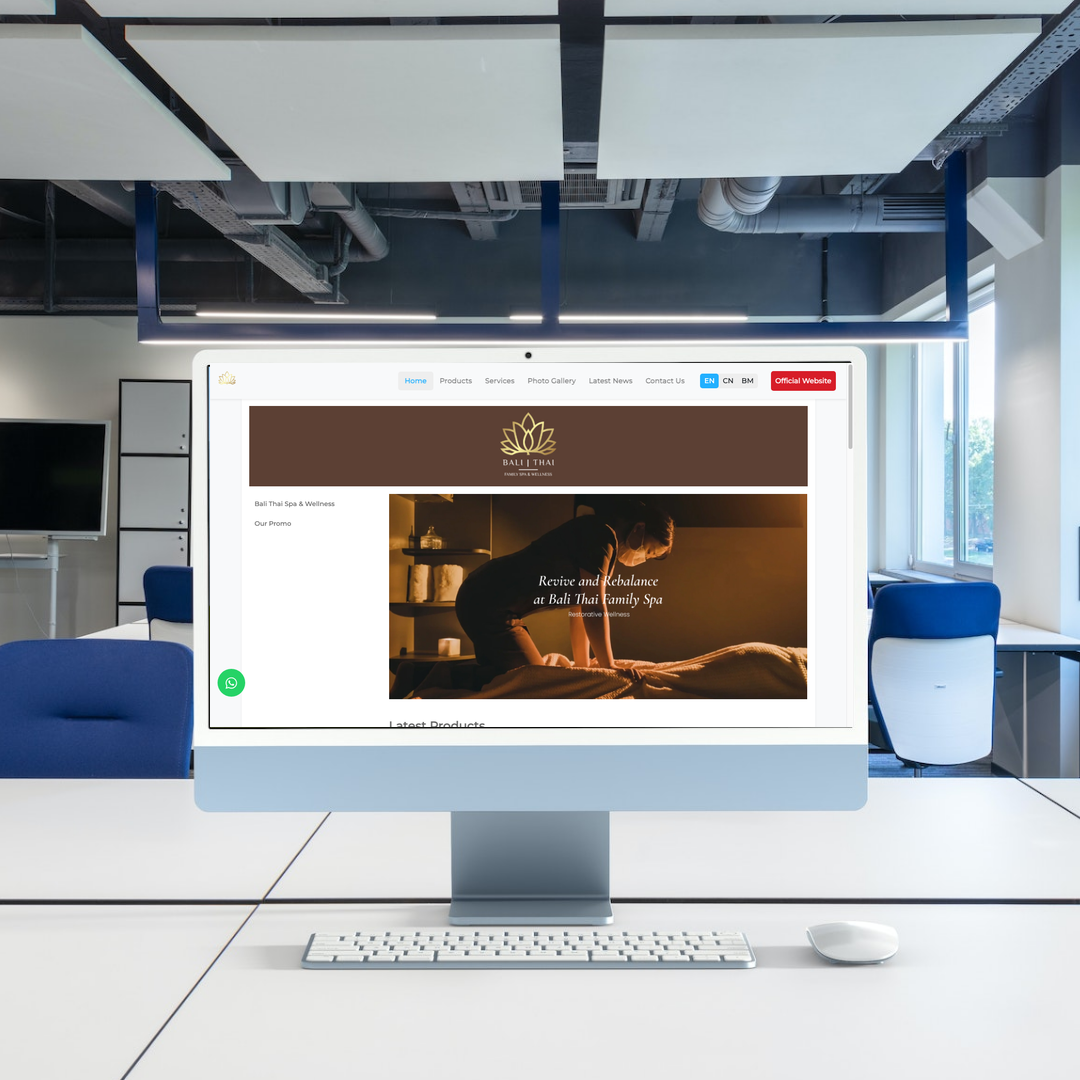 Spa & Wellness Centre Web Design | SEO | Digital Marketing | Johor