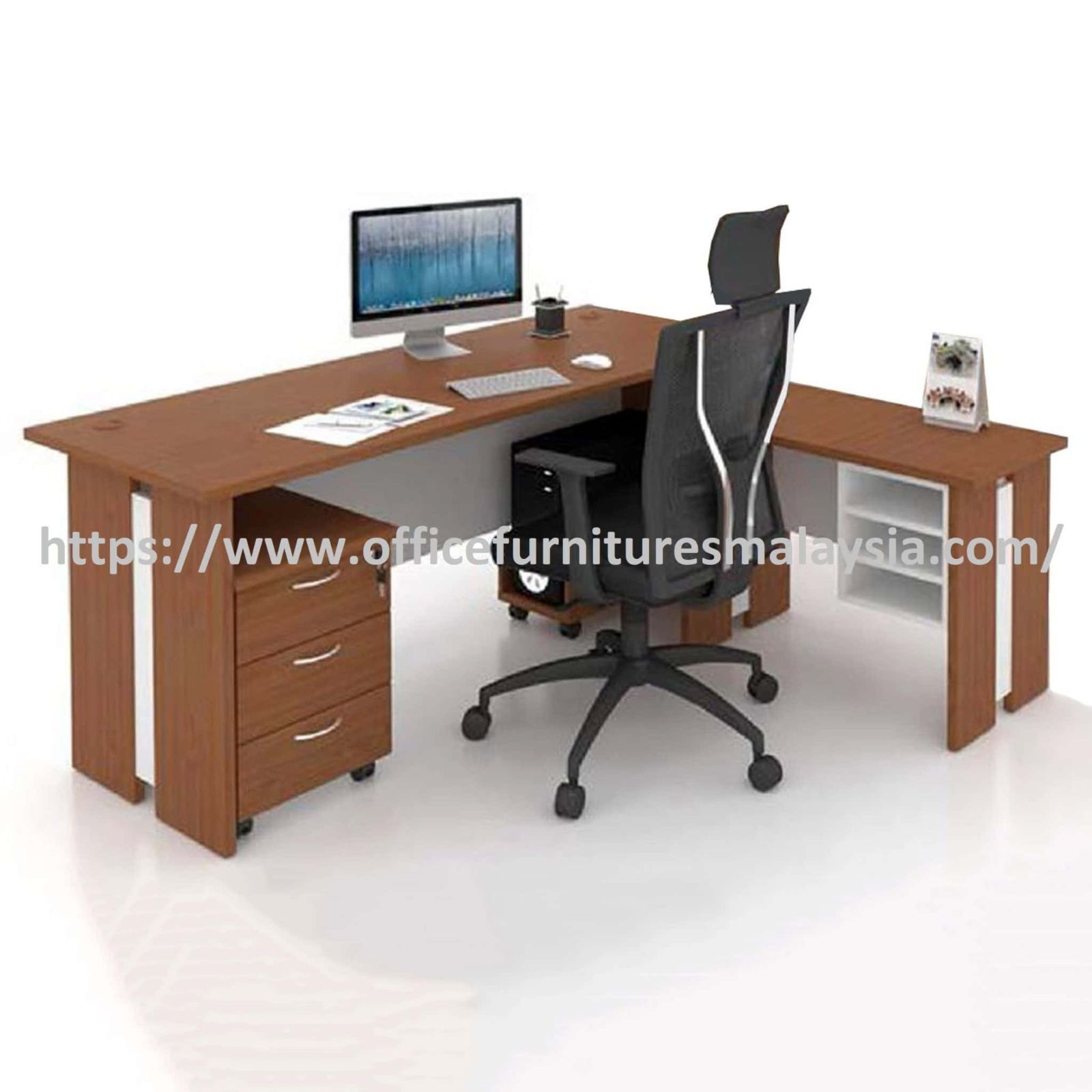 5 ft Harmonious Manager L Shape Concept Table OFFXD1516FM