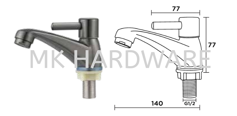 BASIN PILLAR TAP NPSPST3505 (N)
