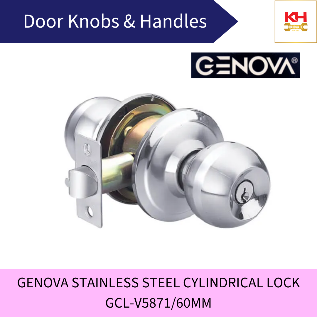 GENOVA Stainless Steel Cylindrical Lock GCL-V5871/60mm