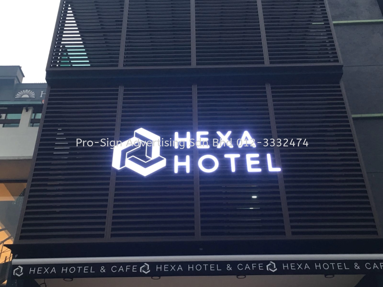 3D BOX UP LED FRONT LIT (HEXA HOTEL, KL, 2019)