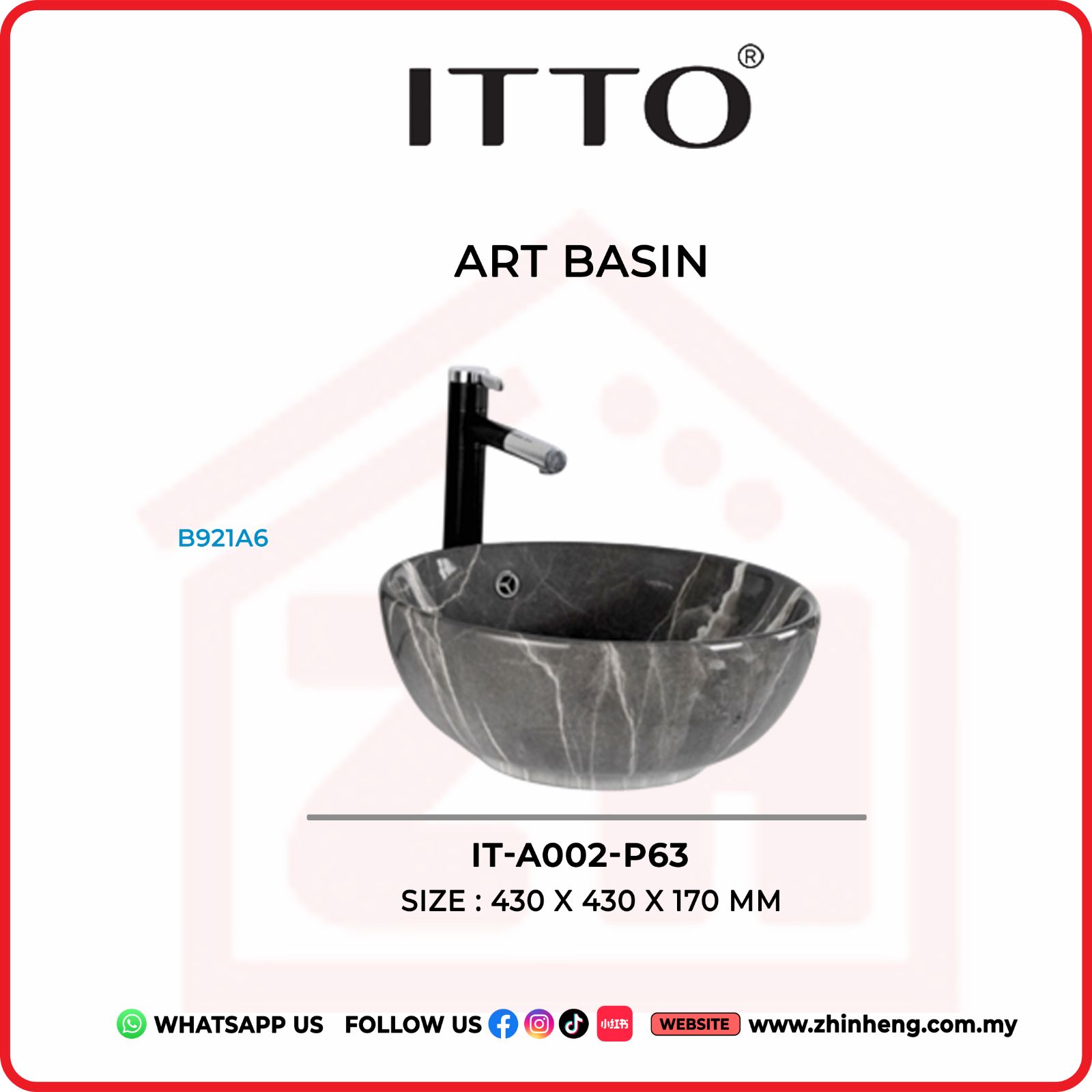ITTO ART BASIN  IT-A002-P63