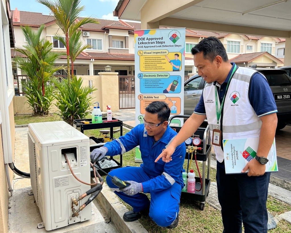 refrigerant leak detection procedures DOE