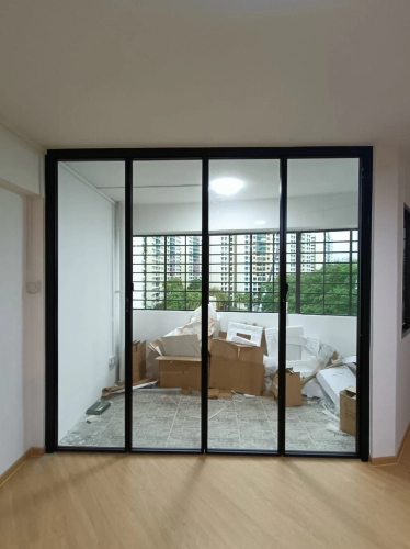 Premium Glass Bi-Fold Door - Black Frame, High-Quality, Affordable