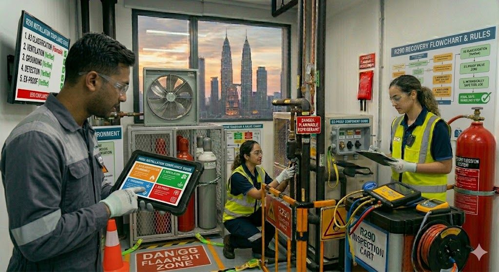 R290 installation compliance requirements