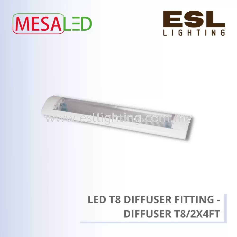 MESALED LED T8 DIFFUSER FITTING - DIFFUSER T8/2X4FT