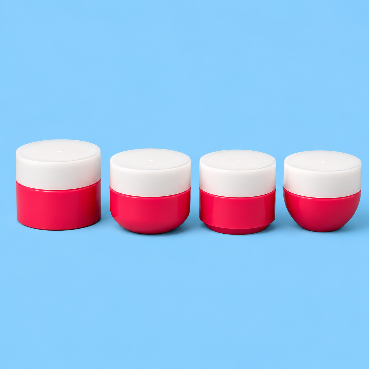 Coloured Cream Jar